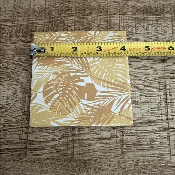 Beach House Coasters | Tropical Leaf Ceramic Set of 4 - Picture 6 of 6